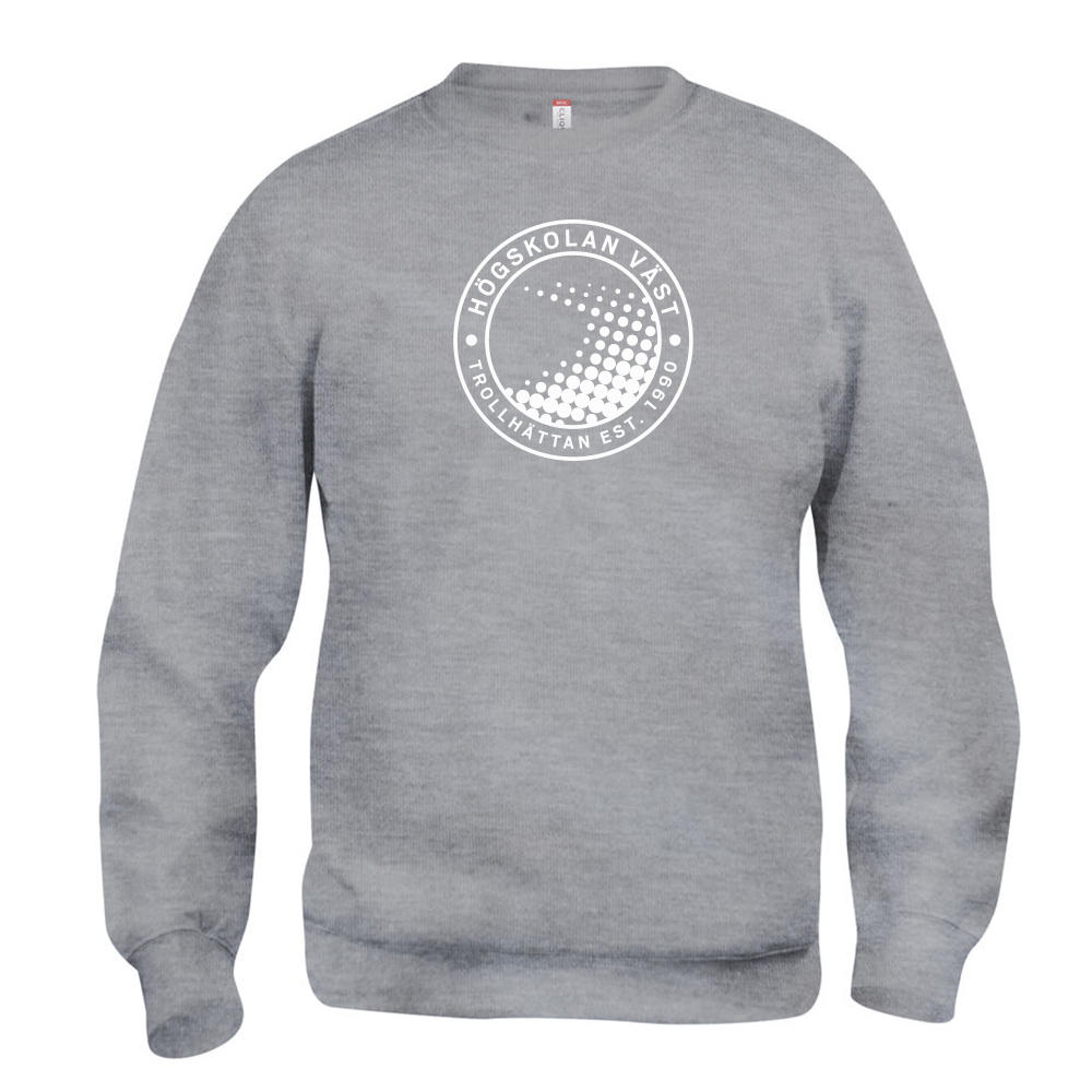 Basic Roundneck Gråmelerad Swedish